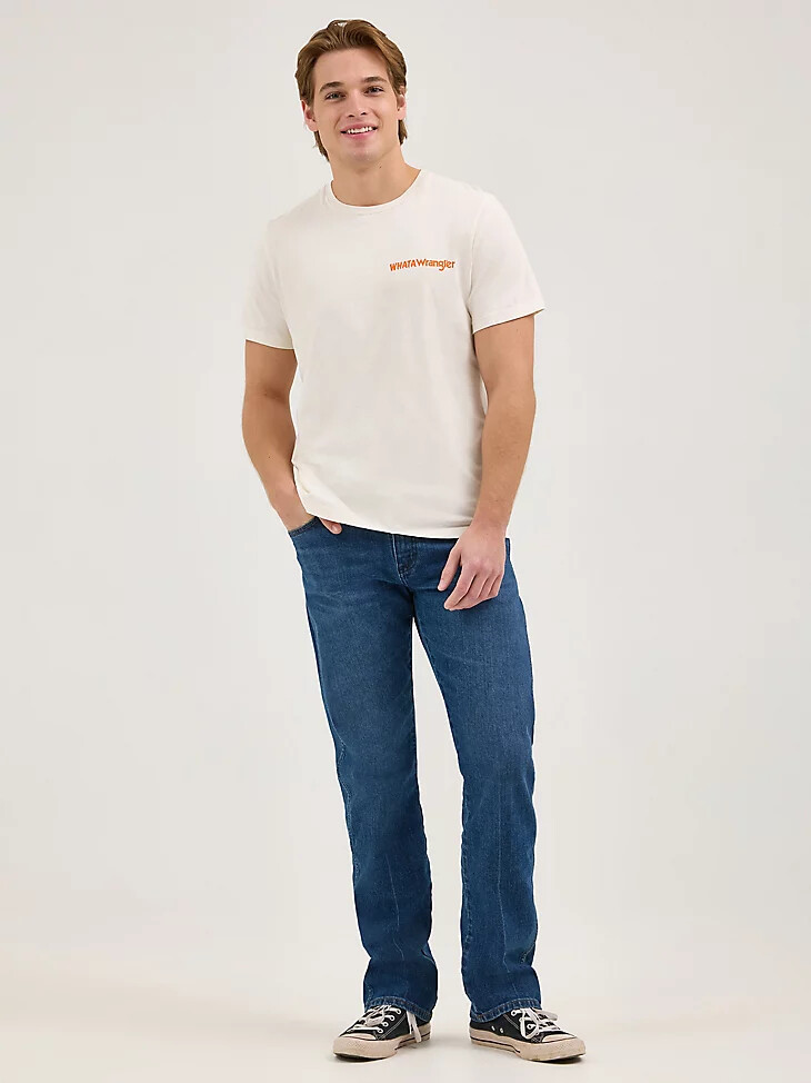 t-shirt wrangler x whataburger pour homme « comme vous laimez » couleur guimauve
