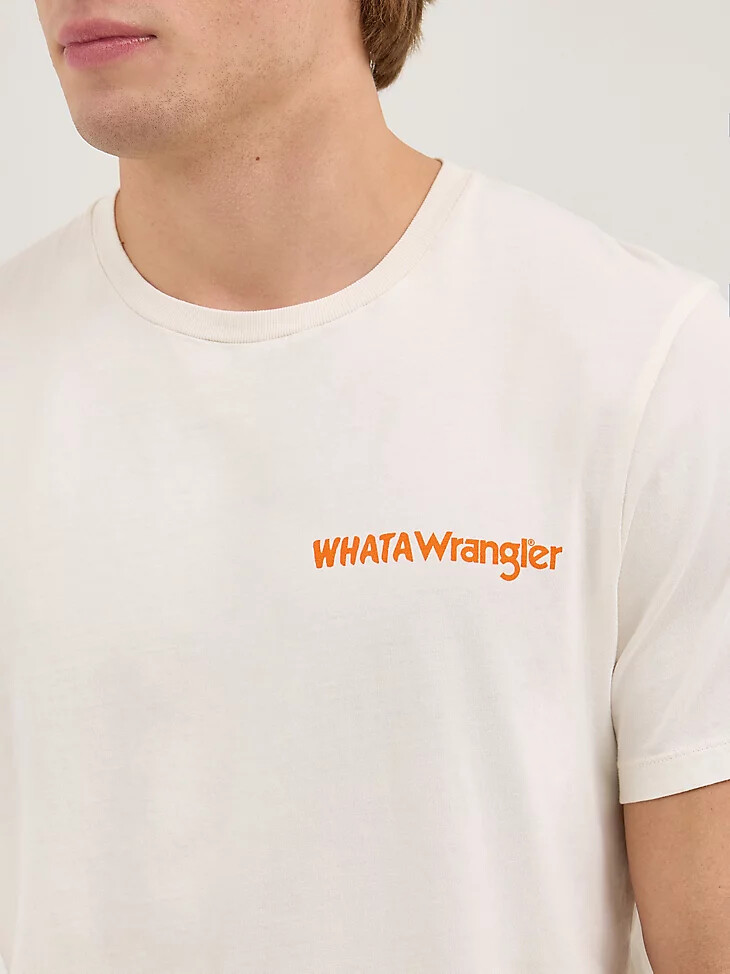 t-shirt wrangler x whataburger pour homme « comme vous laimez » couleur guimauve