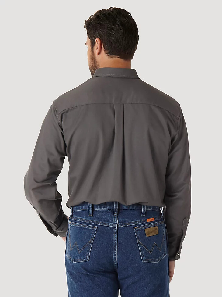 chemise de travail wrangler fr ignifugée riggs gris ardoise