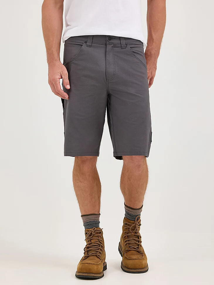 vêtements de travail techniques wrangler riggs pour charpentiers rayures grises courtes