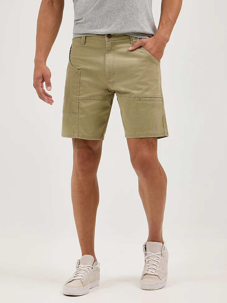 short utilitaire militaire vintage kaki pour homme