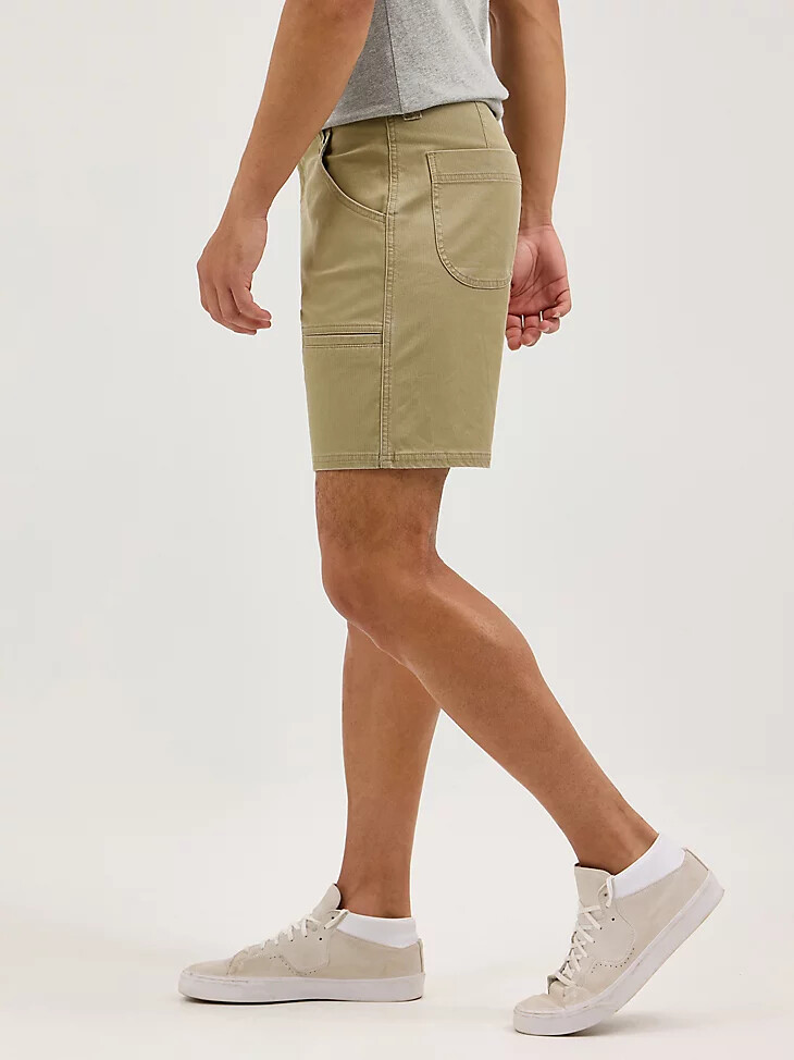 short utilitaire militaire vintage kaki pour homme
