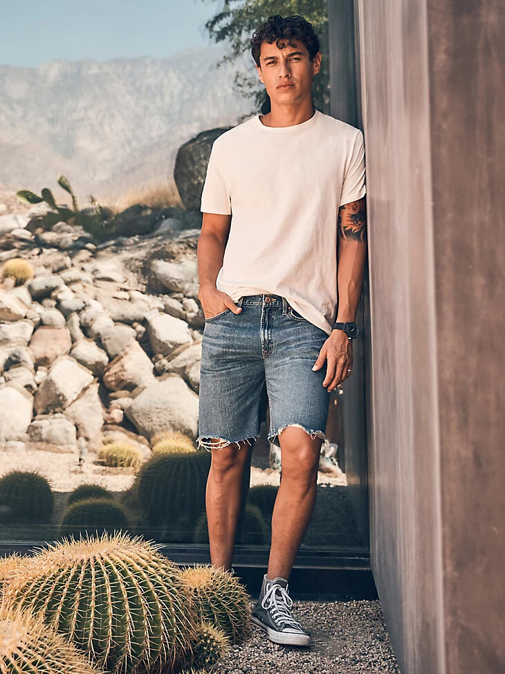 short en jean coupé pour homme oakes