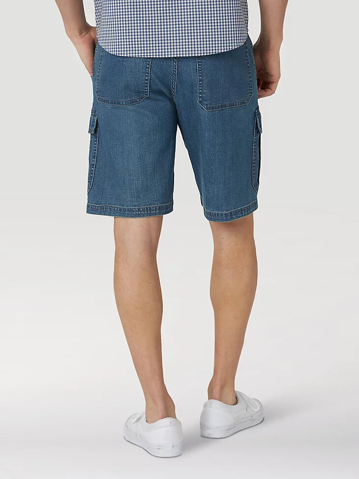 short cargo en denim premium five star pour homme wrangler teinte moyenne